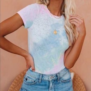 Tie dye bodysuit